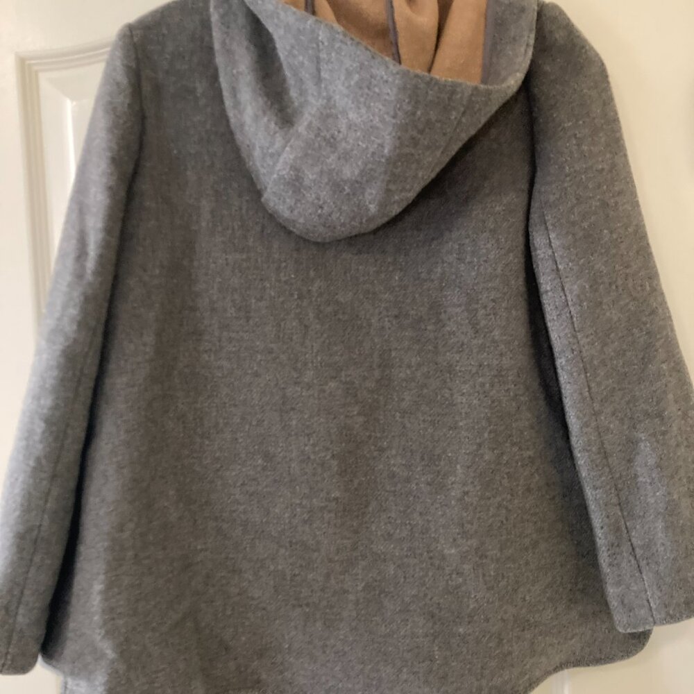 Zara Basic Hooded Wool Coat - image 3